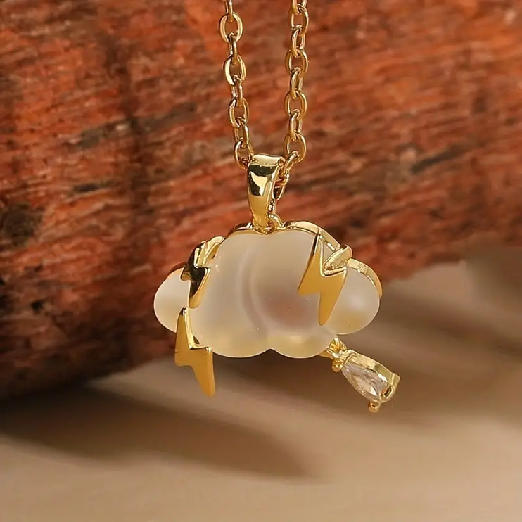 Lightning Cloud Pendant Necklace